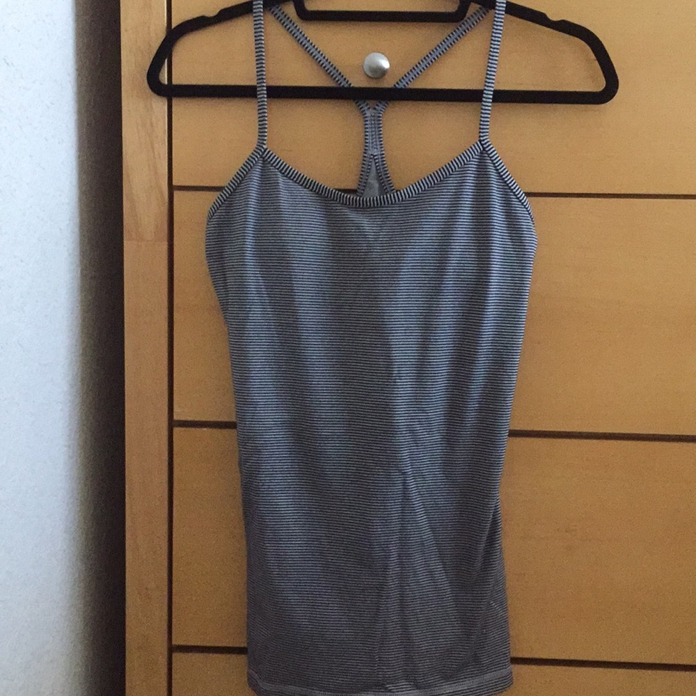Lululemon striped power Y tank